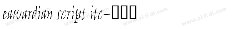 eawardian script itc字体转换